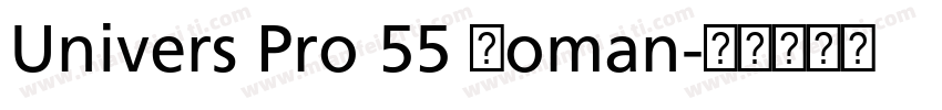 Univers Pro 55 Roman字体转换